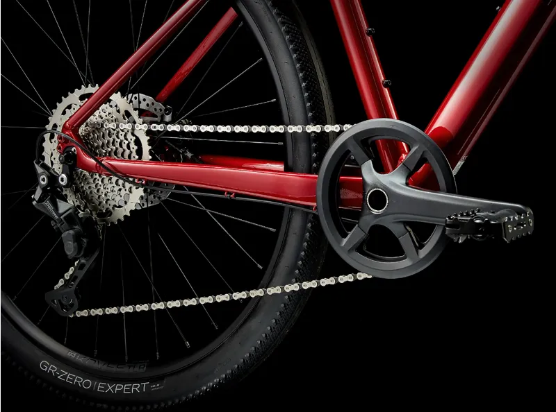 Trek Dual Sport 3 Gen 5 Hybrid Bike 2023 in Crimson Red-3